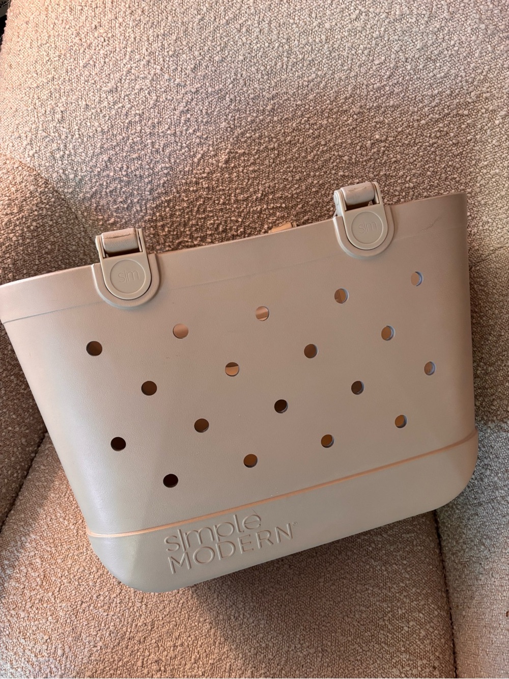 Simple Modern Large Tote in Almond Birch